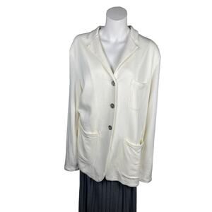 Bluesalt The Big Rock Boyfriend Blazer Women's 5 Unbleached Made in USA